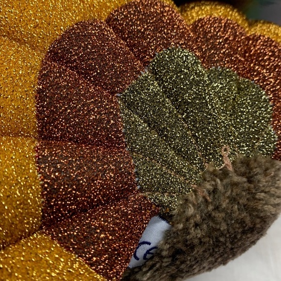 5" Thanksgiving Pilgrim PeePab pals turkey plush bonnet apron sparkly glittery - Picture 9 of 10